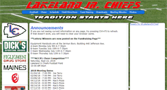 Desktop Screenshot of lakelandjrchiefs.com